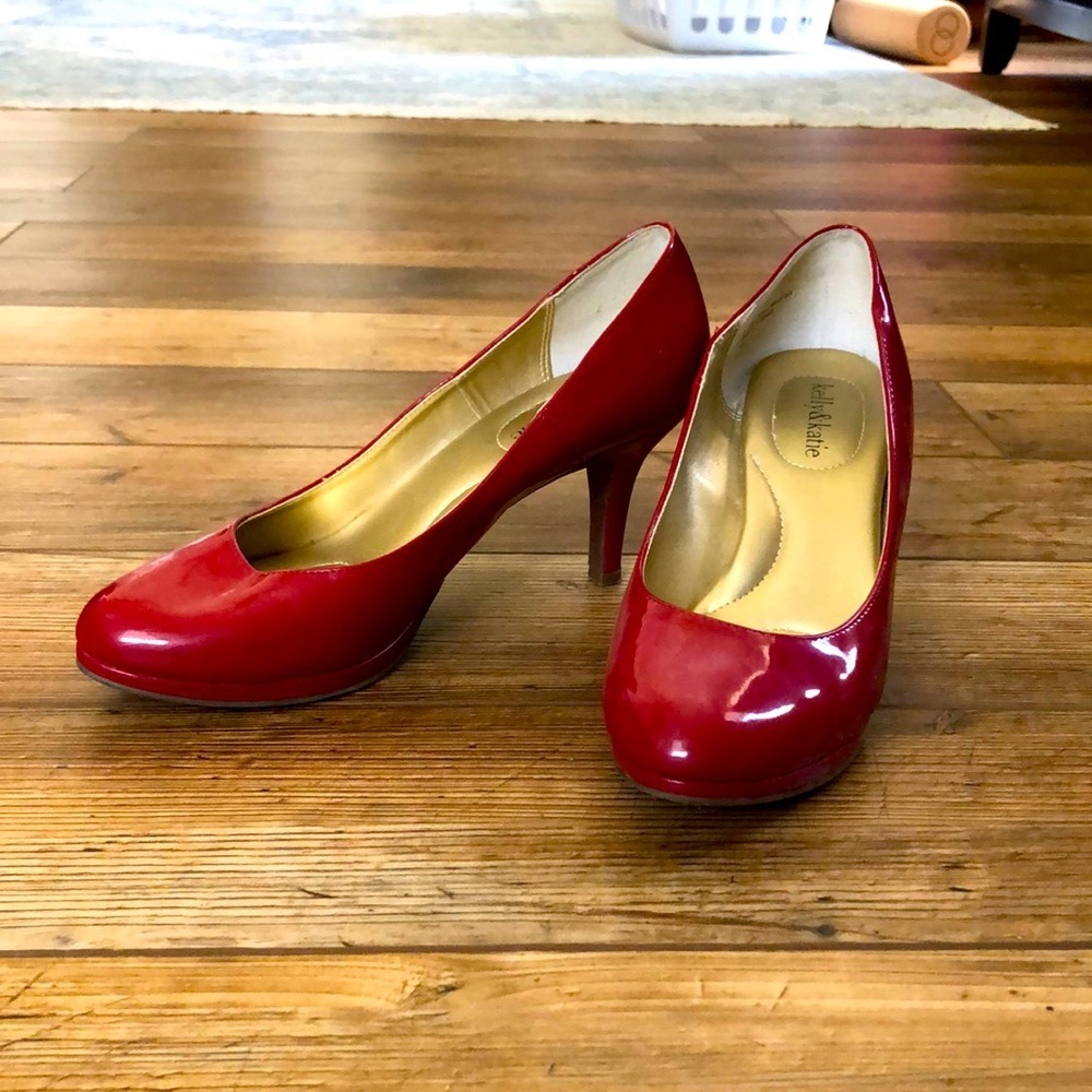 Kelly & Katie Red Patent Heels